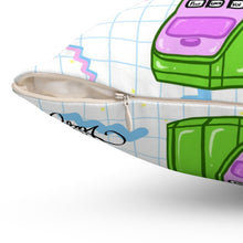 Load image into Gallery viewer, 80's Retro Cordless Phone Spun Polyester Square Pillow