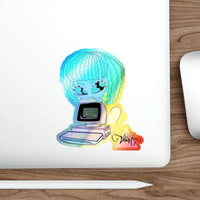 將圖片載入圖庫檢視器 80's Computer BB Holographic Die-cut Stickers
