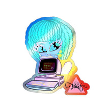 將圖片載入圖庫檢視器 80's Computer BB Holographic Die-cut Stickers