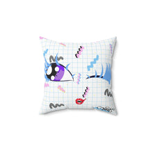 Load image into Gallery viewer, Retro Vampire BB Spun Polyester Square Pillow