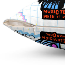 Load image into Gallery viewer, 80's MTV BB Spun Polyester Square Pillow
