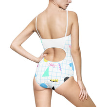 Load image into Gallery viewer, 80's Dial Up Phone BB Women's One-piece Swimsuit