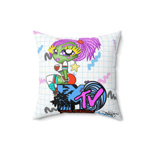 Load image into Gallery viewer, 80's MTV BB Spun Polyester Square Pillow
