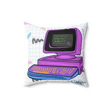 Load image into Gallery viewer, 80's computer Spun Polyester Square Pillow