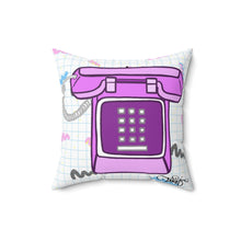 Load image into Gallery viewer, 80's Dial Up Phone Spun Polyester Square Pillow