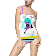 Load image into Gallery viewer, 80's Computer BB Women's One-piece Swimsuit