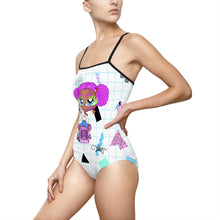 Load image into Gallery viewer, 80's Dial Up Phone BB Women's One-piece Swimsuit