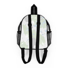 Load image into Gallery viewer, Clear Stadium Backpack — Cute Kawaii Calo Doll Splash Design, Transparent Game Day Bag