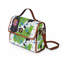 Load image into Gallery viewer, Canvas Handbag — Cute Lizeth Splash Print Waterproof Canvas Bag