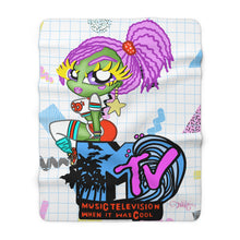 Load image into Gallery viewer, 80's MTV BB Sherpa Fleece Blanket