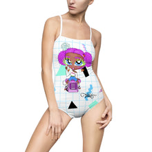 Load image into Gallery viewer, 80's Dial Up Phone BB Women's One-piece Swimsuit