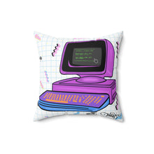 Load image into Gallery viewer, 80's computer Spun Polyester Square Pillow