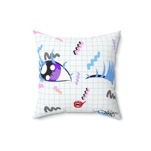 Load image into Gallery viewer, Retro Vampire BB Spun Polyester Square Pillow