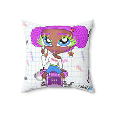 Load image into Gallery viewer, 80's Dial Up Phone BB Spun Polyester Square Pillow