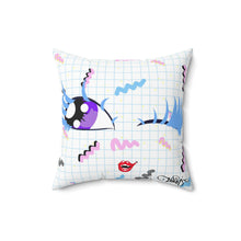 Load image into Gallery viewer, Retro Vampire BB Spun Polyester Square Pillow