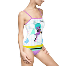 Load image into Gallery viewer, 80's Computer BB Women's One-piece Swimsuit