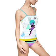 Load image into Gallery viewer, 80's Computer BB Women's One-piece Swimsuit
