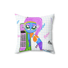 Load image into Gallery viewer, 80's Cordless phone BB Spun Polyester Square Pillow