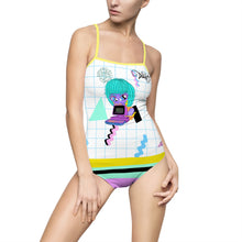 Load image into Gallery viewer, 80's Computer BB Women's One-piece Swimsuit