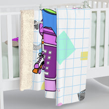 Load image into Gallery viewer, 80's Dial Up Phone BB Sherpa Fleece Blanket