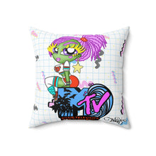 Load image into Gallery viewer, 80's MTV BB Spun Polyester Square Pillow