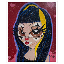 Load image into Gallery viewer, Jul$ "Hey Love" Premium Giclee Art print 16" x 20"