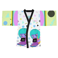 Load image into Gallery viewer, 80's Computer BB Long Sleeve Kimono Robe