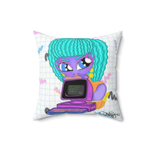 Load image into Gallery viewer, 80&#39;s Computer BB Spun Polyester Square Pillow
