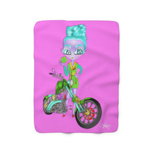 Load image into Gallery viewer, Bunny Good Luck Sherpa Fleece Blanket