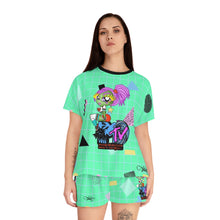 Load image into Gallery viewer, 80's MTV BB Women's All Over Print Short Pajama Set