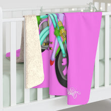 Load image into Gallery viewer, Bunny Good Luck Sherpa Fleece Blanket