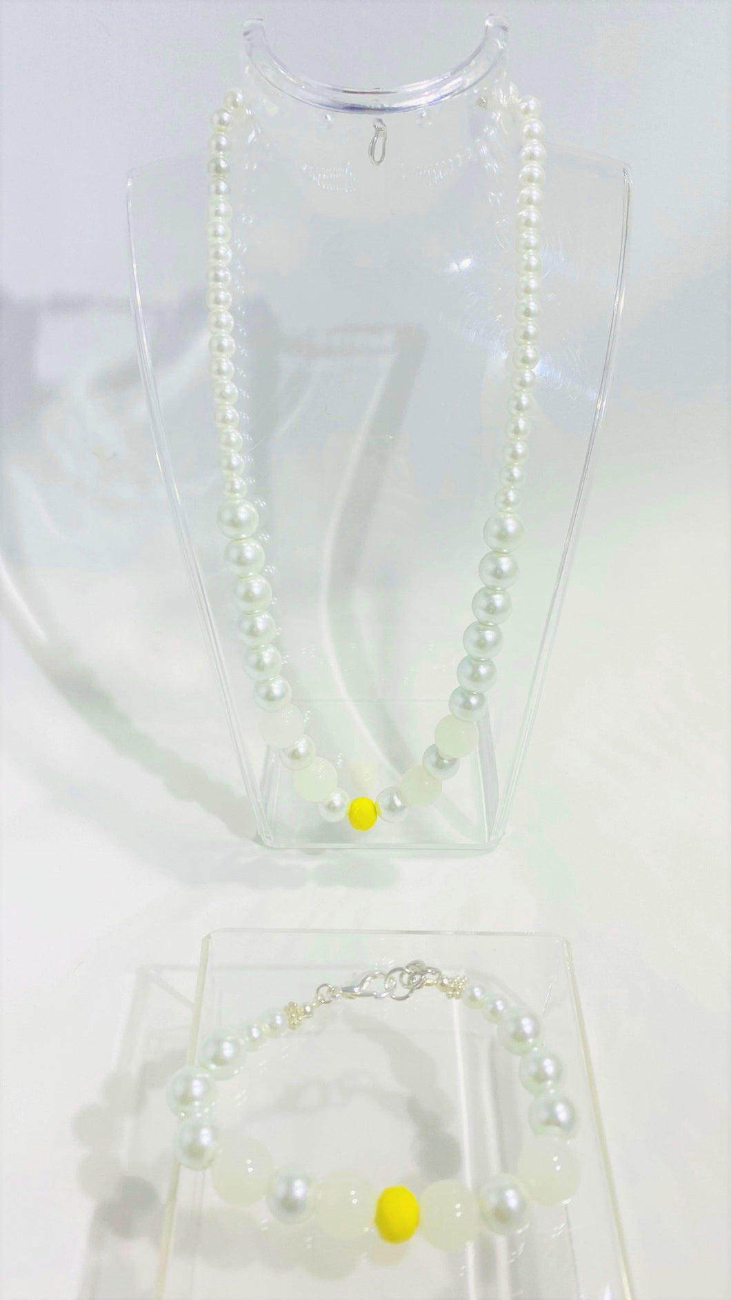 Lolita Pearl Necklace and Bracelet Set #1