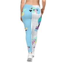 Load image into Gallery viewer, Two Tone 80's Computer BB Casual Leggings