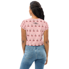 Load image into Gallery viewer, Briana All-Over Print Crop Tee