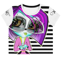 Load image into Gallery viewer, Carolina All-Over Print Crop Tee