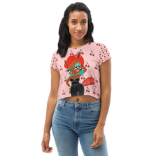 Load image into Gallery viewer, Briana All-Over Print Crop Tee