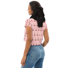 Load image into Gallery viewer, Briana All-Over Print Crop Tee