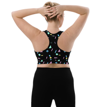 Load image into Gallery viewer, 80s Computer BB Longline sports bra