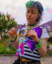 Load image into Gallery viewer, Carolina All-Over Print Crop Tee