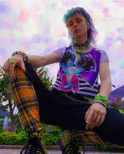 Load image into Gallery viewer, Carolina All-Over Print Crop Tee