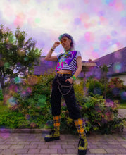 Load image into Gallery viewer, Carolina All-Over Print Crop Tee