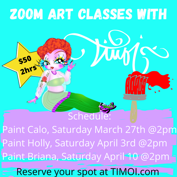 The, Painting With TIMOI Classes, are here bb's! Sign Up Today!