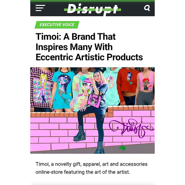 Timoi on Disrupt Magazine bbs!!! Read on!