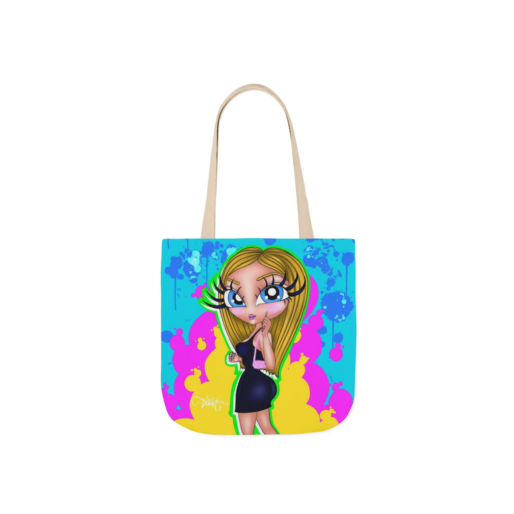 Amorah Blue Eyes OG BB Canvas Tote Bag (AOP)