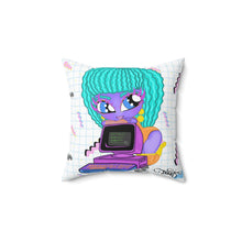 Load image into Gallery viewer, 80&#39;s Computer BB Spun Polyester Square Pillow
