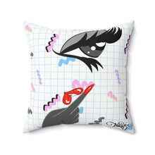 Load image into Gallery viewer, Retro Vampire BB 2 Spun Polyester Square Pillow
