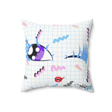 Load image into Gallery viewer, Retro Vampire BB Spun Polyester Square Pillow
