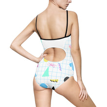 Load image into Gallery viewer, 80&#39;s Dial Up Phone BB Women&#39;s One-piece Swimsuit
