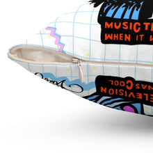 Load image into Gallery viewer, 80&#39;s MTV BB Spun Polyester Square Pillow
