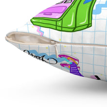 Load image into Gallery viewer, 80&#39;s Cordless phone BB Spun Polyester Square Pillow
